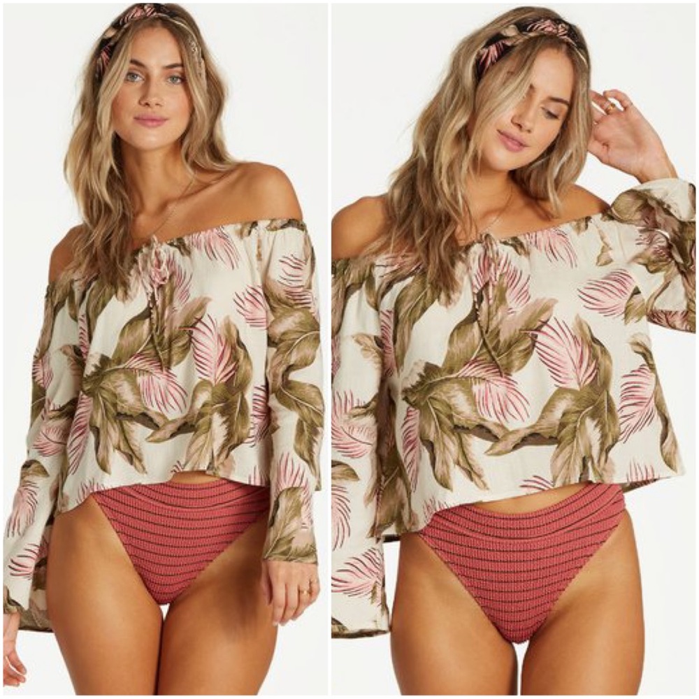 Billabong Light It Up Floral Top NWT